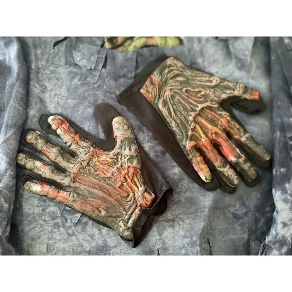 Costume Rotten‎ Walking Corpse Zombie Top Gloves Costume Kids Size M 8-10 NWOT